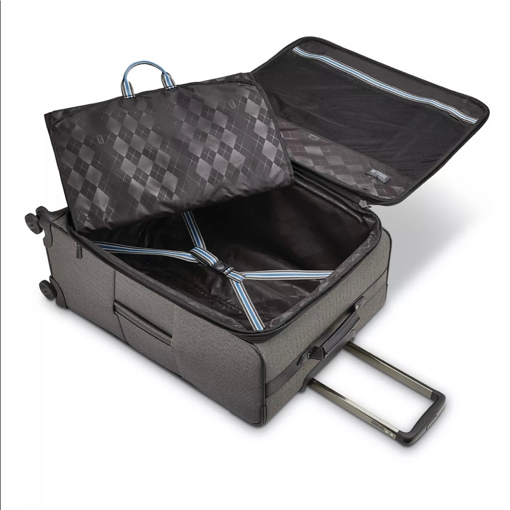 Herringbone DLX Extended Journey Expandable Spinner Suitcase